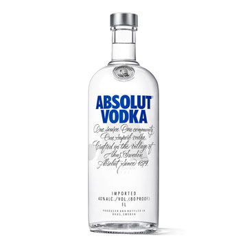 Garrafa de Absolut Vodka